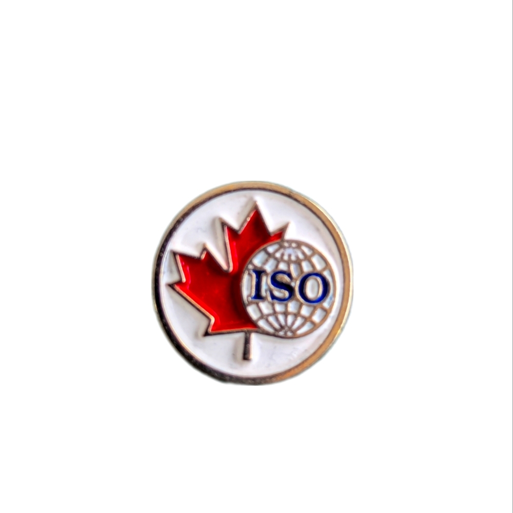(3 for $20)  ISO Maple Leaf And Globe Lapel Pin